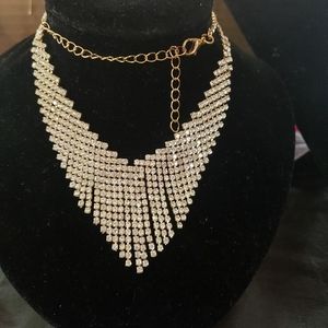 Vintage, diamond cocktail, formal neck wear.